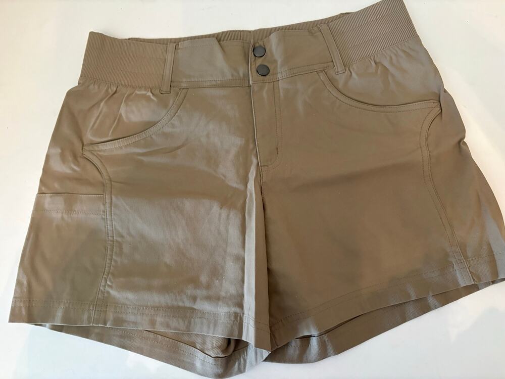Title Nine khaki tech shorts size 10